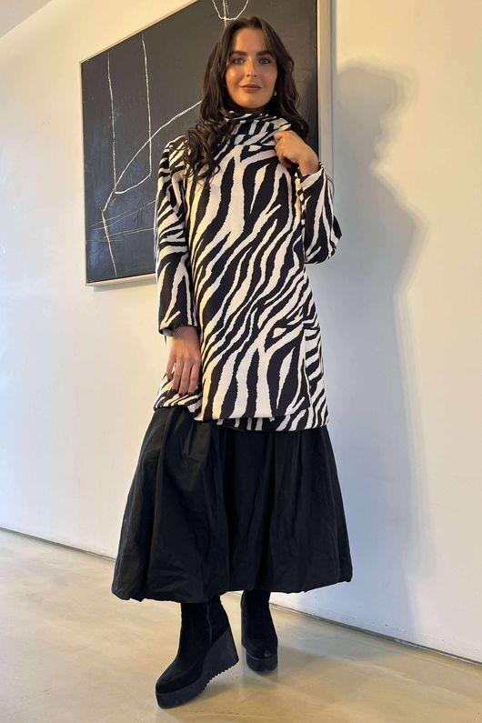 Cori Longline Jacket Zebra /11=